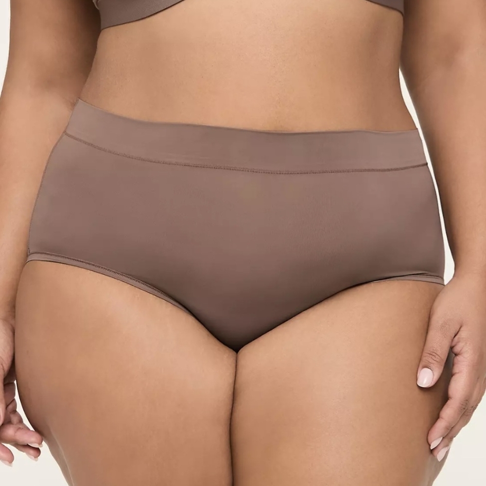 Lane Bryant Deep Taupe High-Rise Panties